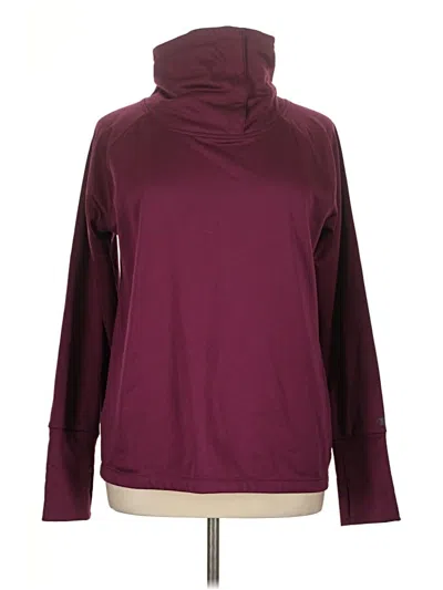 Pre-owned Champion Long Sleeve Turtleneck In Burgundy
