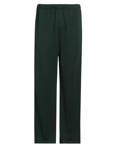 Champion Man Pants Dark Green Size L Polyester, Cotton
