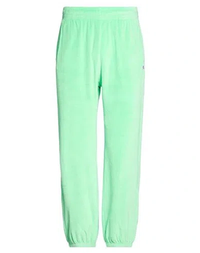 Champion Man Pants Light Green Size L Cotton, Polyester