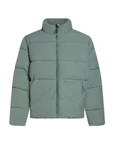 Champion Man Puffer Sage Green Size Xxxl Polyamide, Polyester
