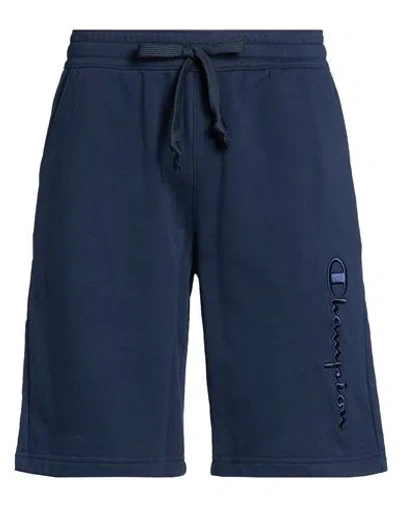 Champion Man Shorts & Bermuda Shorts Navy Size L Cotton, Polyester In Blue