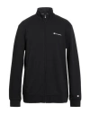 Champion Man Sweatshirt Black Size 4xl Cotton, Polyester, Elastane In Black