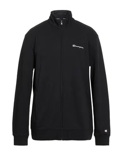 Champion Man Sweatshirt Black Size 4xl Cotton, Polyester, Elastane
