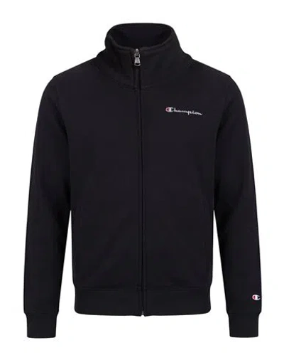Champion Man Sweatshirt Black Size S Cotton, Polyester
