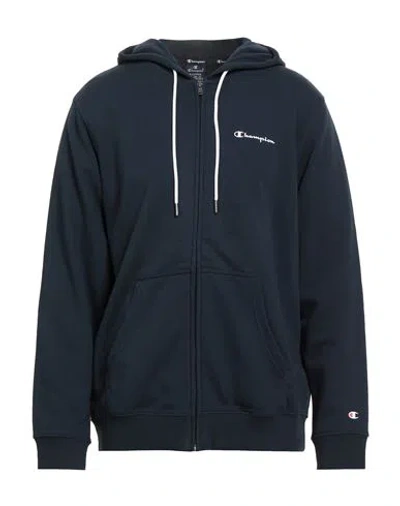 Champion Man Sweatshirt Midnight Blue Size Xl Cotton, Polyester, Elastane