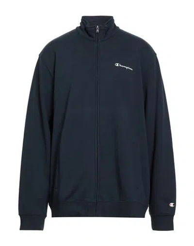 Champion Man Sweatshirt Midnight Blue Size Xxxl Cotton, Polyester, Elastane