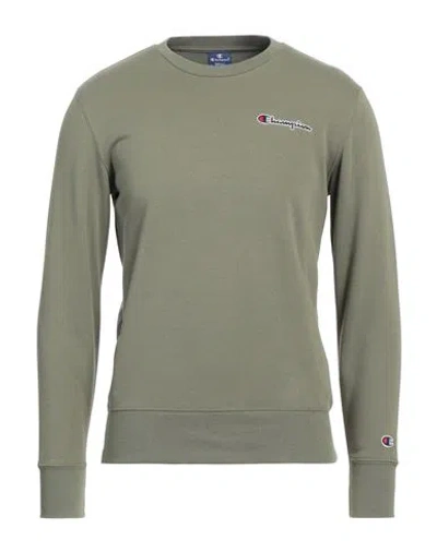 Champion Man Sweatshirt Military Green Size S Cotton, Polyester