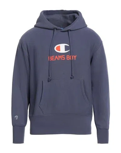 Champion Man Sweatshirt Pastel Blue Size M Cotton, Polyester, Elastane