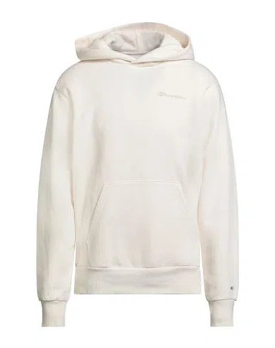 Champion Man Sweatshirt White Size M Organic Cotton, Recycled Polyester, Cotton, Elastane