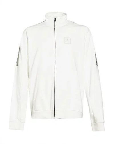 Champion Man Sweatshirt White Size Xl Cotton, Polyester