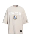 Champion Man T-shirt Beige Size L Cotton