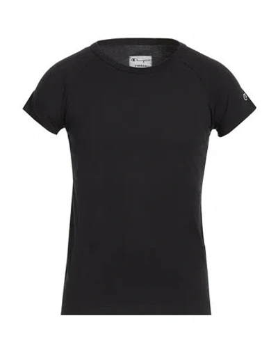 Champion Man T-shirt Black Size L Cotton