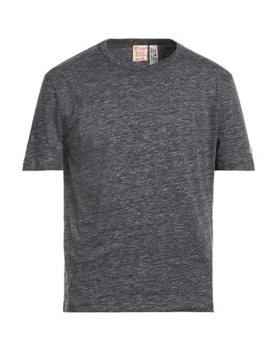 Champion Man T-shirt Charcoal Size L Cotton In Gray