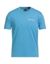 Champion Man T-shirt Light Blue Size Xs Cotton