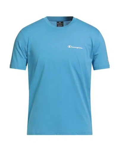 Champion Man T-shirt Light Blue Size Xs Cotton