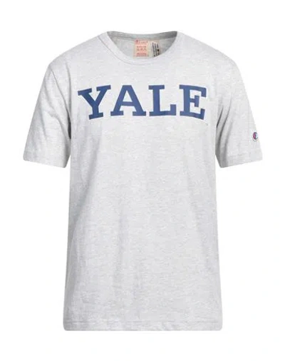 Champion Man T-shirt Light Grey Size M Cotton