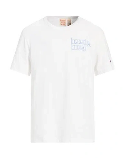 Champion Man T-shirt White Size L Cotton