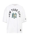 Champion Man T-shirt White Size L Cotton In White