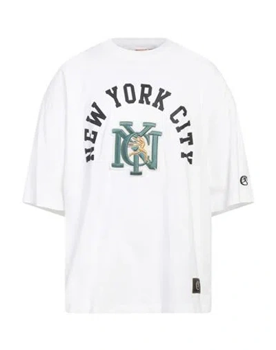 Champion Man T-shirt White Size L Cotton