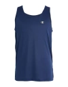 Champion Man Tank Top Midnight Blue Size S Polyester In Blue