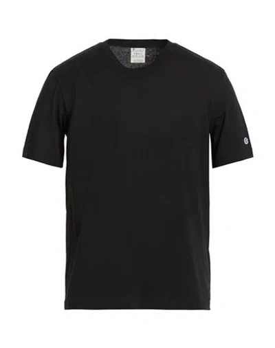 Champion Man T-shirt Black Size S Cotton