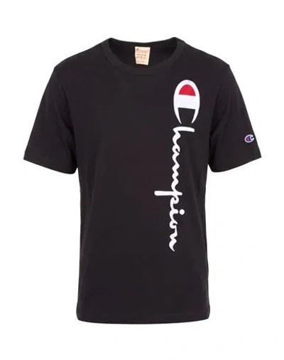 Champion Man T-shirt Black Size Xl Cotton