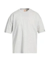 Champion Man T-shirt Grey Size M Cotton, Polyester In Multi