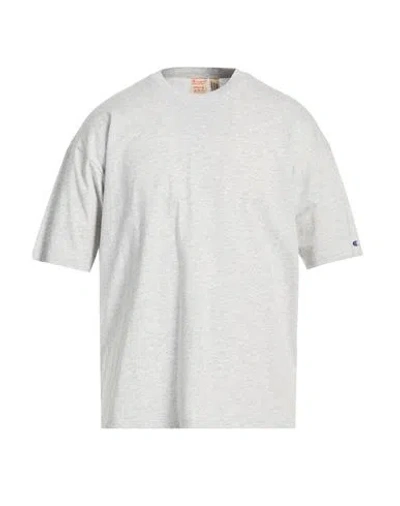 Champion Man T-shirt Grey Size M Cotton, Polyester In Multi