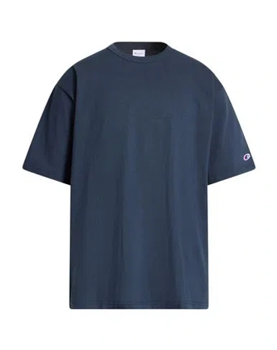 Champion Man T-shirt Midnight Blue Size L Cotton