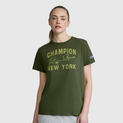 Champion Mascot Graphic T-shirt In Chive