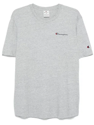 Champion Mélange-effect T-shirt In Grey