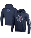 Champion Men's And Women's  Black Nba 2k League In-game Logo Powerblend Pullover Hoodie In Navy