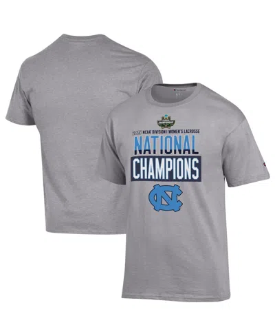 Champion Men's And Women's Gray North Carolina Tar Heels 2025 Ncaa Women's Lacrosse National S Locker