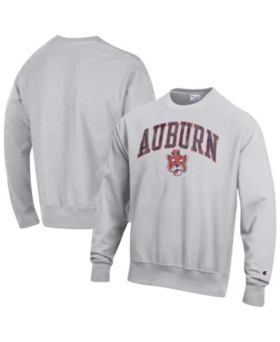 Champion Men's Auburn Tigers Relaxed-fit Crewneck Sweatshirt In Gray