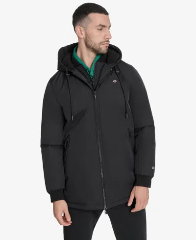 Champion Men's Bib And Hood Jacket In Black