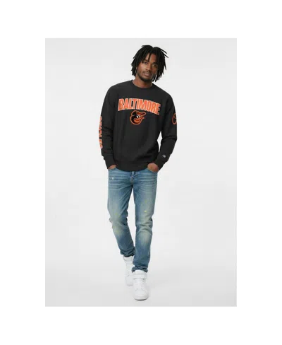 Champion Men's Black Baltimore Orioles Reverse Weave Chenille Sweatshirt