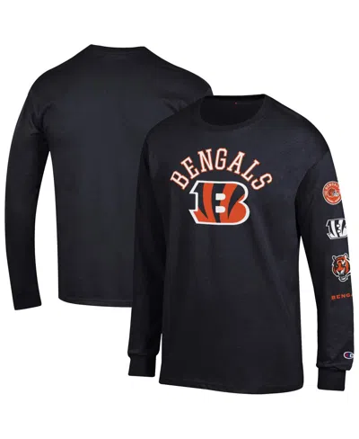 Champion Men's Black Cincinnati Bengals Seal Long Sleeve T-shirt