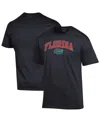 Champion Men's Black Florida Gators Arched Logo T-shirt In Black
