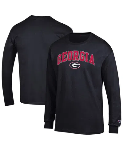 Champion Black Georgia Bulldogs Arch Over Logo Long Sleeve T-shirt