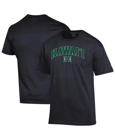 Champion Men's Black Hawaii Rainbow Warriors Arch Over Logo T-shirt