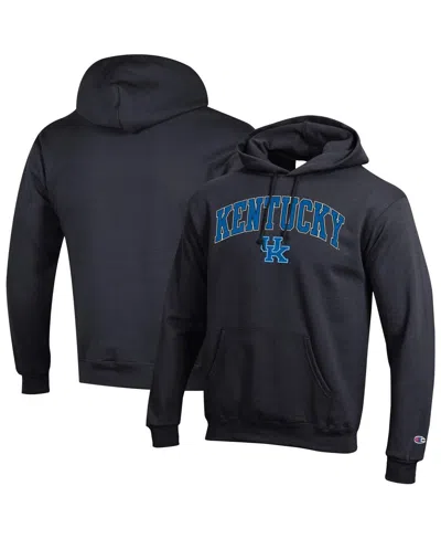 Champion Men's Black Kentucky Wildcats Arch Over Logo Pullover Hoodie