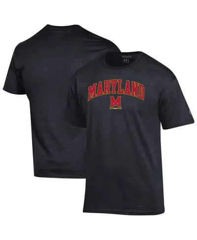 Champion Men's Black Maryland Terrapins Arch Over Logo T-shirt
