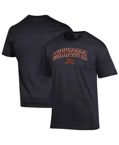 Champion Men's Black Minnesota Golden Gophers Arch Over Logo T-shirt