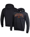 Champion Men's Black Minnesota Golden Gophers Arched Logo Fleece Pullover Hoodie In Black