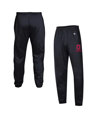 Champion Men's Black Ohio State Buckeyes Power Blend Banded Fleece Sweatpants