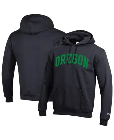Champion Men's Black Oregon Ducks Basic Arch Fleece Pullover Hoodie