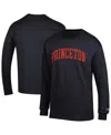 Champion Men's Black Princeton Tigers Basic Arch Long Sleeve T-shirt In Multi
