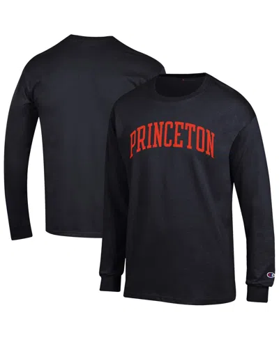 Champion Men's Black Princeton Tigers Basic Arch Long Sleeve T-shirt