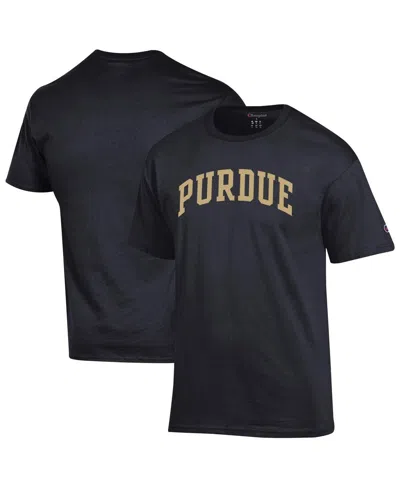 Champion Men's Black Purdue Boilermakers Basic Arch T-shirt