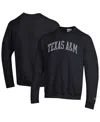 Champion Men's Black Texas A&m Aggies Basic Arch Fleece Pullover Sweatshirt In Black